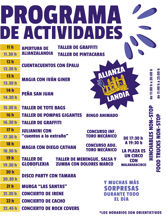 PROGRAMA DE ACTIVIDADES DE ALIANZALANDIA